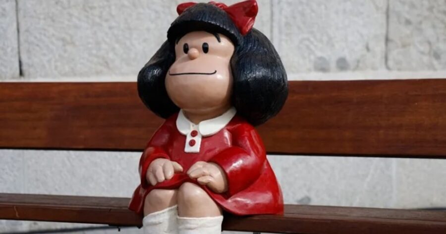 Mafalda ya tiene su estatua en Madrid, la ciudad donde Quino “fue feliz”