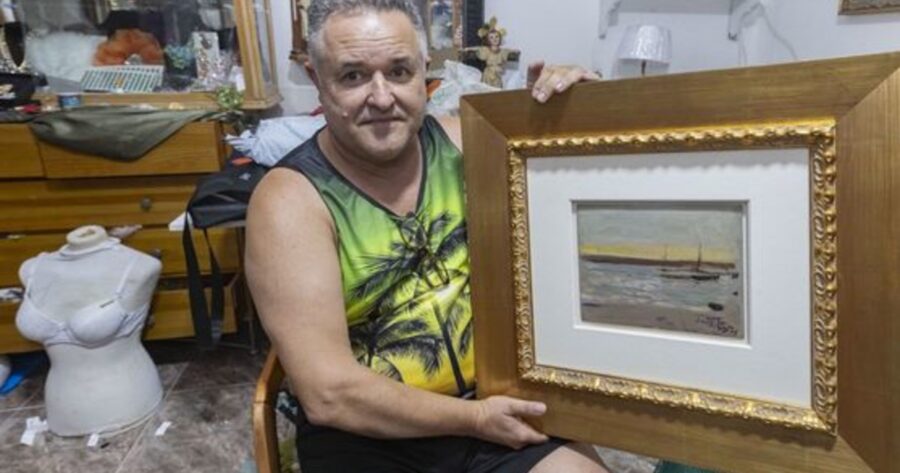 Un turista español devolvió un cuadro de Sorolla que había encontrado en la calle: dijo que se lo llevó porque le gustó el marco